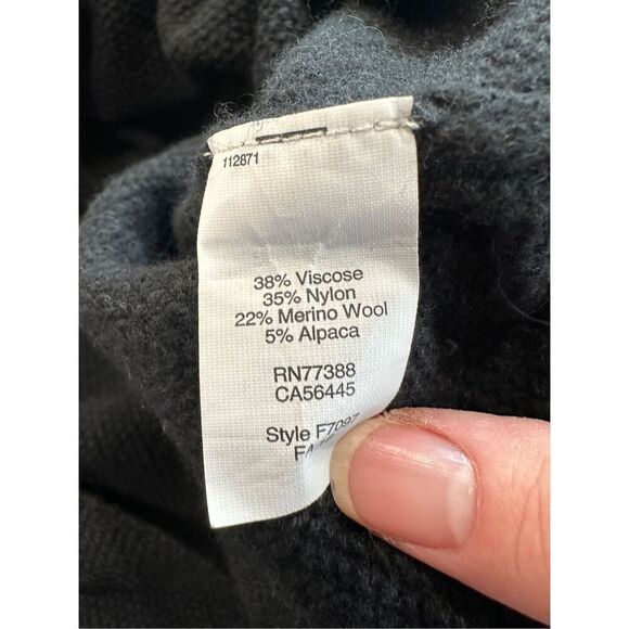 Madewell Turtleneck Sweater Wool Alpaca Blend Black Size XS - Picture 6 of 6